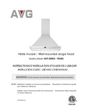 AVG AVT-369CS-TEXAS Installation Manual / Use And Care Manual
