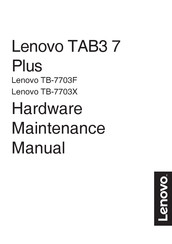 Lenovo TAB3 7 Plus Hardware Maintenance Manual