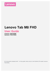 Lenovo Tab M8 FHD User Manual