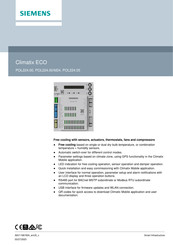 Siemens Climatix ECO Manual