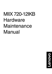 Lenovo MIIX 720-12IKB Hardware Maintenance Manual