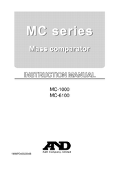 A&D MC-1000 Instruction Manual