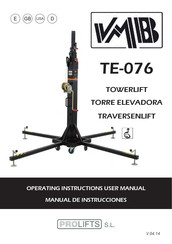 PRO LIFTS VMB TE-076 Operating Instructions & User Manual