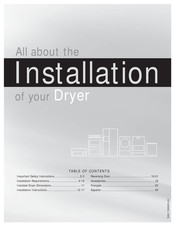 Frigidaire Affinity FAQG7001LW Installation Manual