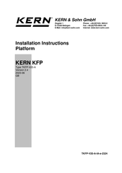 KERN TKFP 600V20M-A Installation Instructions Manual