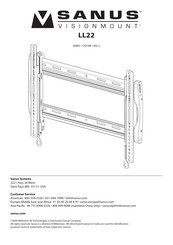 Sanus VisionMount LL22 Manual