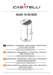 CASATELLI ALEX 13 2C General Information - Warnings - Installation - Maintenance