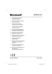 EINHELL GC-PM 40 S-P Original Operating Instructions