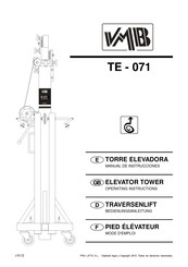 PRO LIFTS VMB TE-071B Operating Instructions Manual