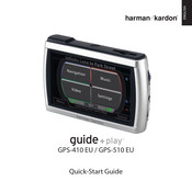 Harman Kardon guide + play GPS-510 EU Quick Start Manual