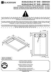Glacier bay ALCOVE SHD-GBSH230 Installation Manual