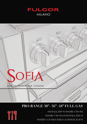 Fulgor Milano SOFIA F6PGR364GS2 Installation Instructions Manual