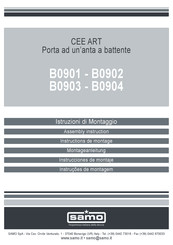 Samo CEE ART B0901 Assembly Instruction Manual