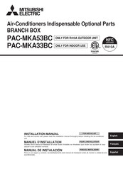 Mitsubishi Electric BRANCH BOX PAC-MKA33BC Instruction Manual