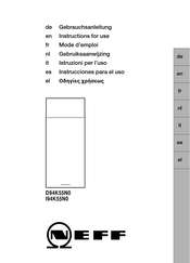 NEFF I94K55N0 Instructions For Use Manual