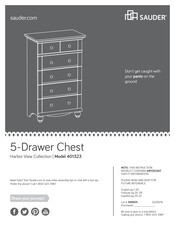 Sauder Harbor View 401323 Instruction Booklet