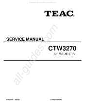 Teac CT-W3270 Service Manual