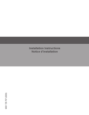 Bosch SHX78B75UC Installation Instructions Manual