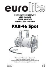 EuroLite PAR-46 CDM-70 E-27 Spot User Manual