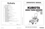 Kubota Z122E Operator's Manual