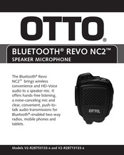 Otto REVO NC2 V2-R2BT13133 Series Instructions Manual