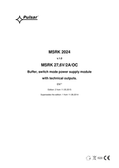 Pulsar MSRK 2024 Installation Manual