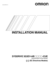 Omron 3G3EV-A2002-CUE Installation Manual