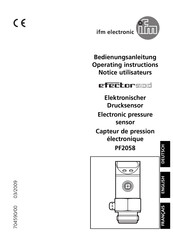 IFM Electronic Efector500 PF2058 Operating Instructions Manual