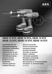 AEG SB2E 18 STX Instructions For Use Manual