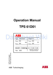 ABB HT597717 Operation Manual