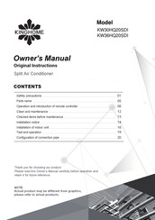 Kinghome KW30HQ20SDI Owner's Manual