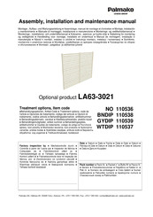 Lemeks 110539 Assembly, Installation And Maintenance Manual