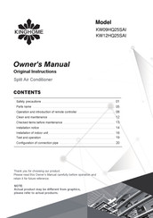 Kinghome KW09HQ25SAI Owner's Manual