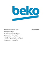 Beko RCSA330K30 Manual