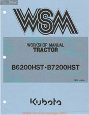 Kubota wsm B7200HST Workshop Manual