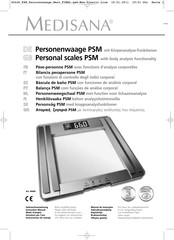 Medisana PSM Instruction Manual