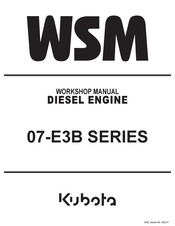Kubota WSM V2607-DI-E3B Workshop Manual