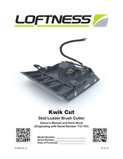 LOFTNESS Kwik Cut Owner's Manual And Parts Book