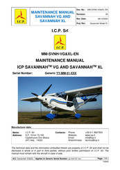 ICP Savannah VG Maintenance Manual