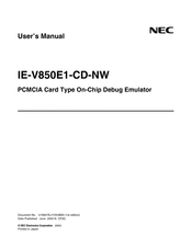 NEC IE-V850E1-CD-NW User Manual
