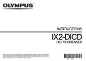 Olympus IX2-DICD Instructions Manual