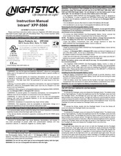 Nightstick Intrant XPP-5566 GX Instruction Manual