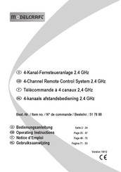 ModelCraft 51 78 88 Operating Instructions Manual