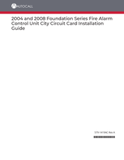 Autocall 2004 Foundation Series Installation Manual