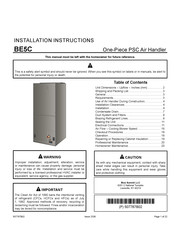 Blue Summit BLUERIDGE BE5C48MA4X Installation Instructions Manual