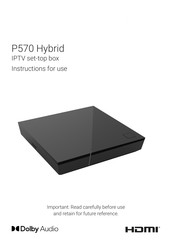 Dolby Audio P570 Hybrid Instructions For Use Manual