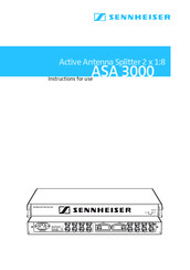 Sennheiser ASA 3000-EU Instructions For Use Manual