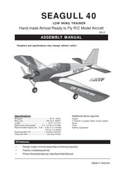 Seagull Models Low Wing Sport V2 10cc ARF Assembly Manual