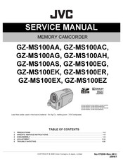 JVC GZ-MS100EK Series Service Manual
