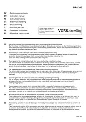 VOSS.farming SIGMA 6 Instruction Manual